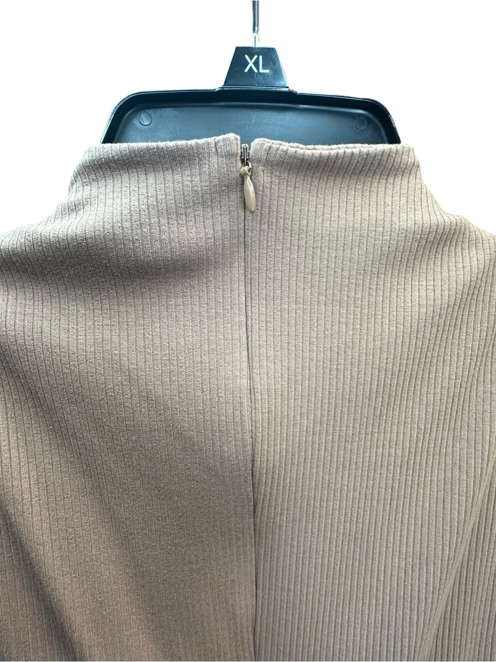 Lilly’s Kloset Brown Ribbed Mock Neck Sleeveless Jumpsuit Catsuit L NWT - Picture 4 of 10